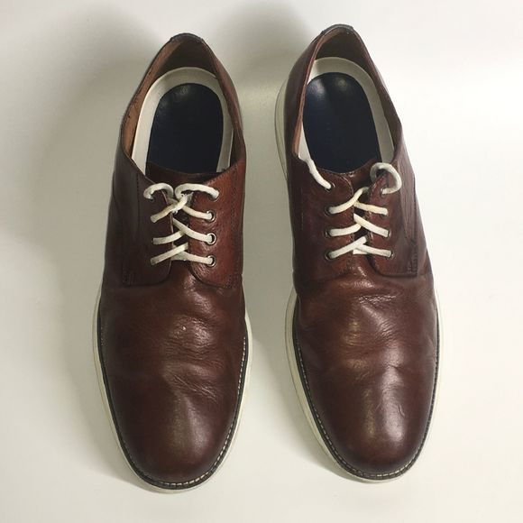 Cole Haan Brown Charcoal Gray Back Stripe …